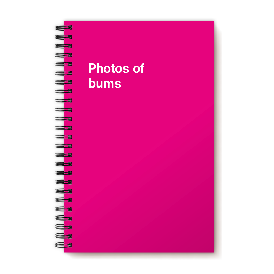 Photos of bums