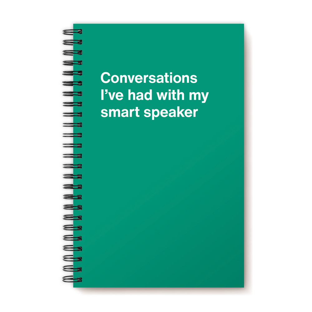 Conversations I’ve had with my smart speaker | WTF Notebooks