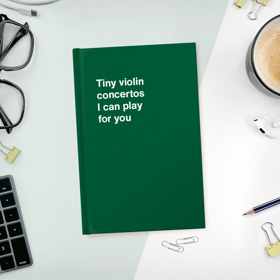 
                  
                    Tiny violin concertos I can play for you | WTF Notebooks
                  
                