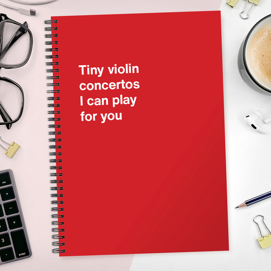 
                  
                    Tiny violin concertos I can play for you | WTF Notebooks
                  
                