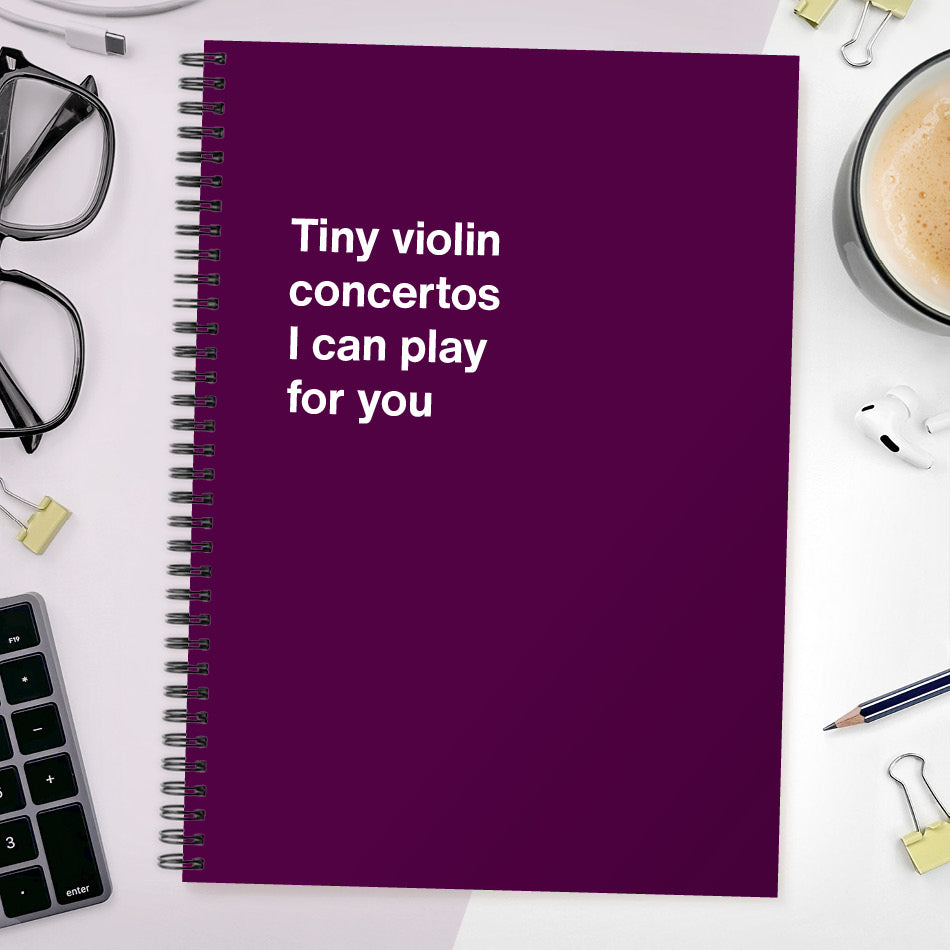 
                  
                    Tiny violin concertos I can play for you | WTF Notebooks
                  
                