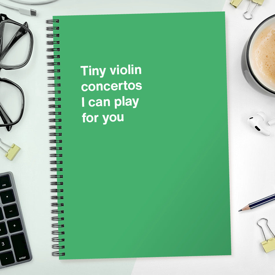 
                  
                    Tiny violin concertos I can play for you | WTF Notebooks
                  
                