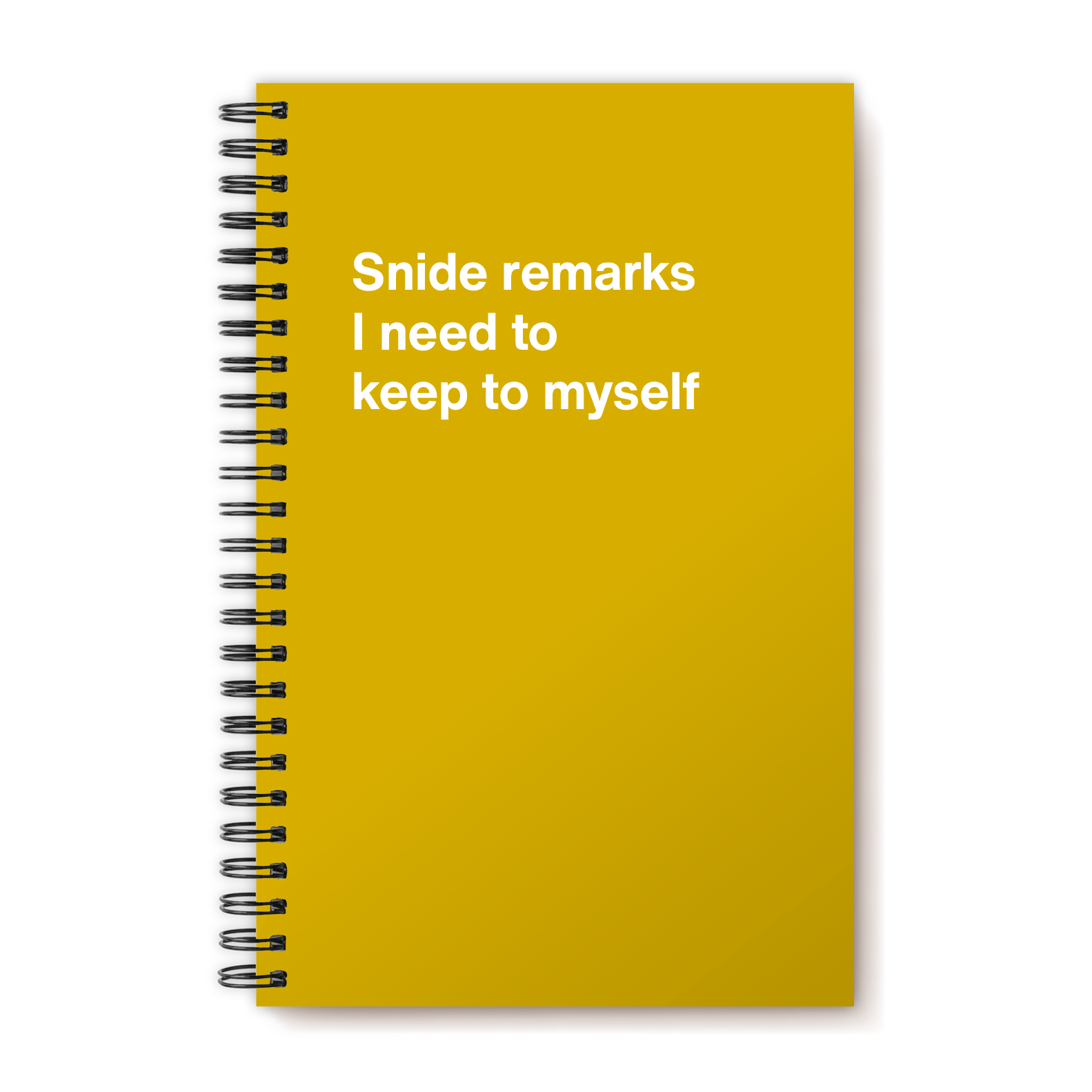 Snide remarks I need to keep to myself | WTF Notebooks