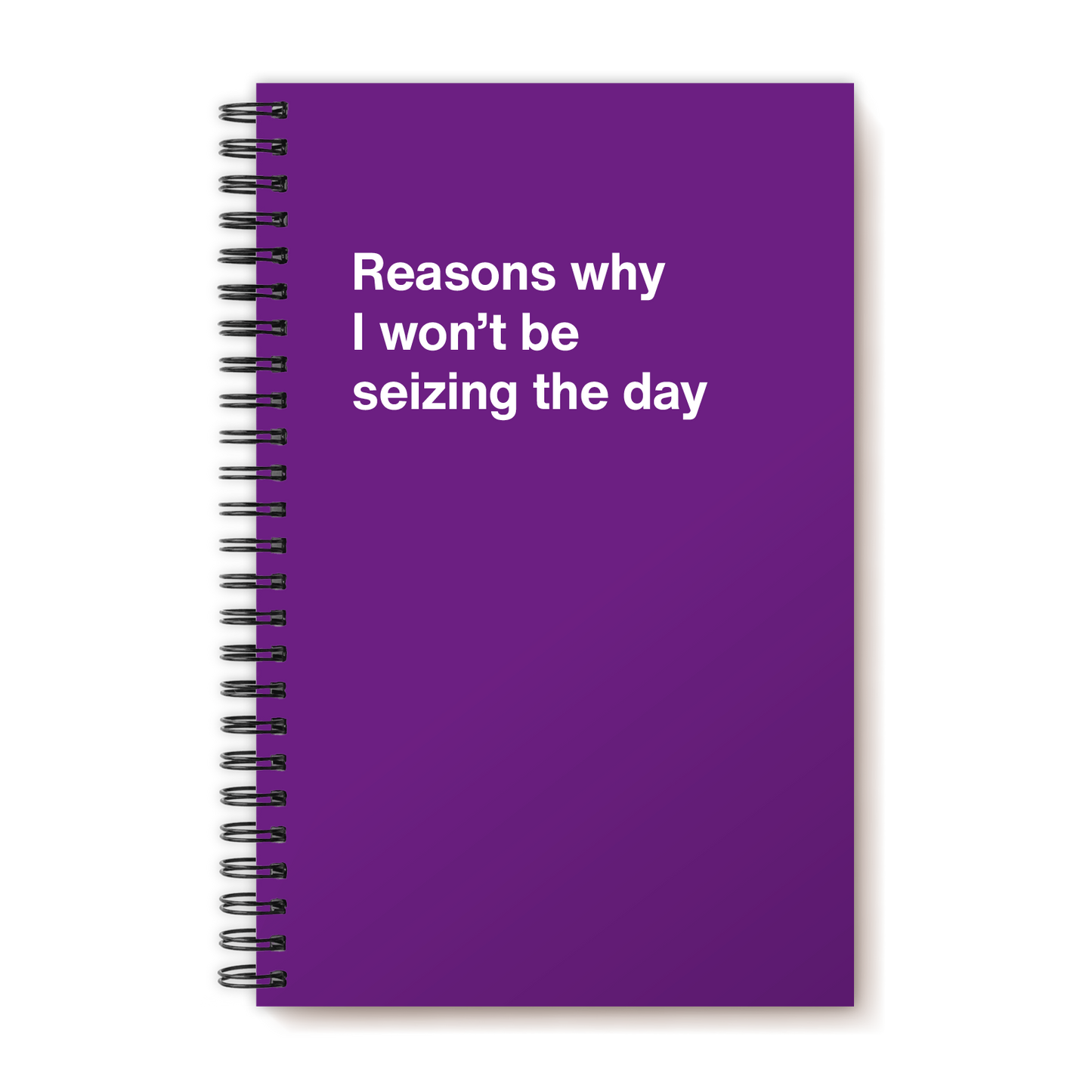 Reasons why I won’t be seizing the day | WTF Notebooks